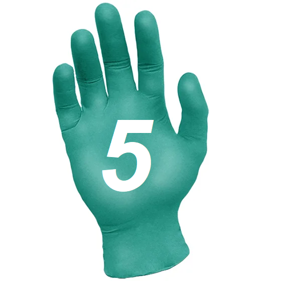 Picture of Ronco NE5 5.0mil Green Nitrile Gloves - 975